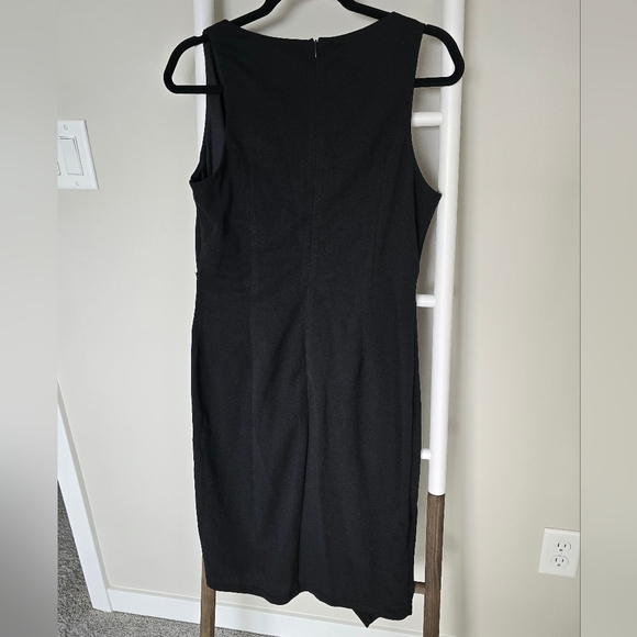 Chic One-Shoulder Black Cocktail Dress Size L - Picture 5 of 5
